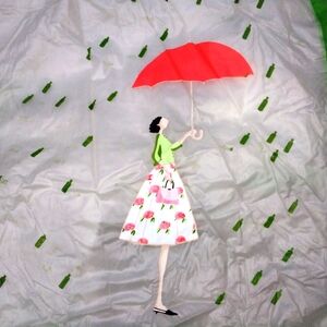 Vintage Absolut Spring Vodka Kate Spade promotional rain poncho 90s collectible